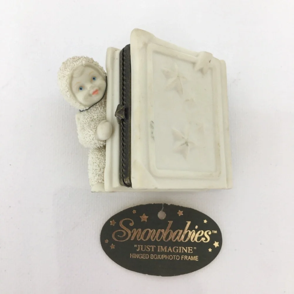 Department 56 Baby's First Picture Frame Snowbaby Angel Miniature Box Frame
